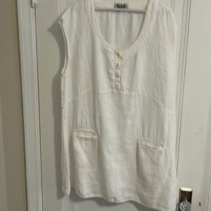 FLAX tunic. Sleeveless.